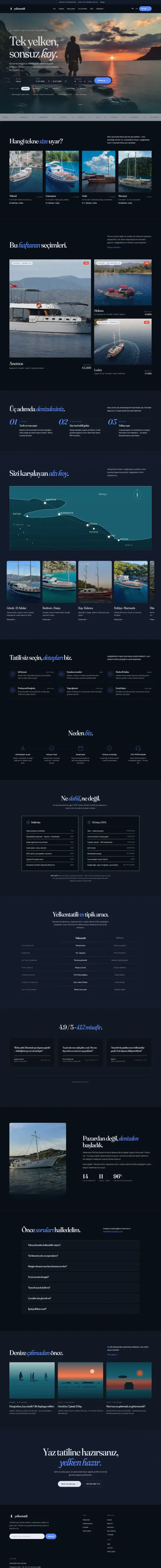 Yelken Tatili web sitesi